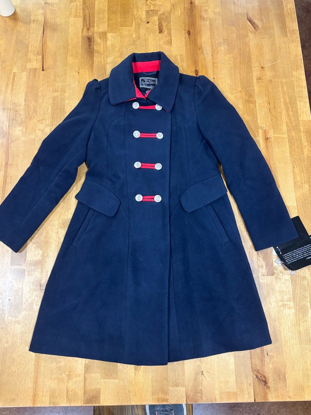 Rothschild Bandmaster Coat Navy Red Girls NWT